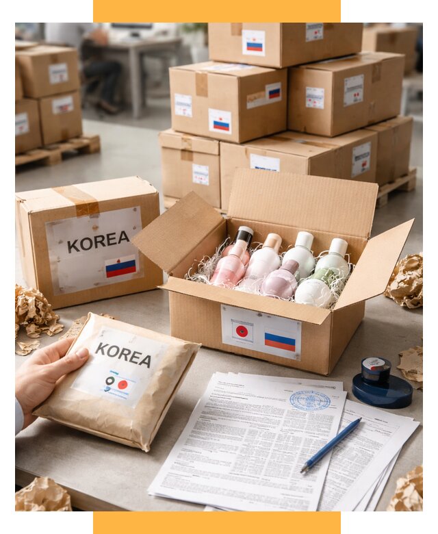 Доставка косметики из Кореи от 8866 р. под ключ | СетСервис-Стг