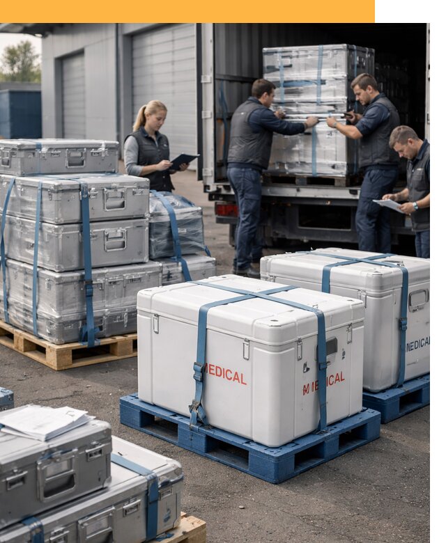 Перевозка медицинского оборудования по всему миру от 15647 руб