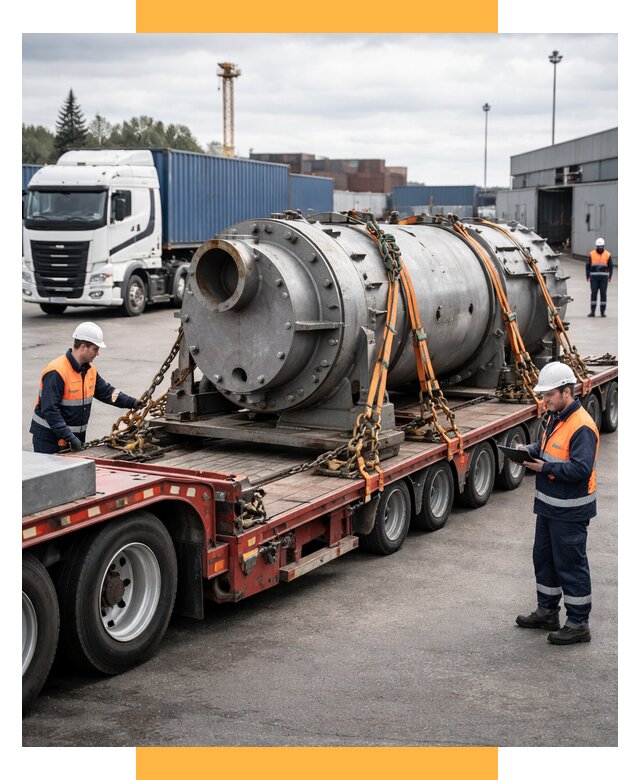 Перевозка тяжеловесных грузов под ключ от 156465 р. | СетСервис-Стг